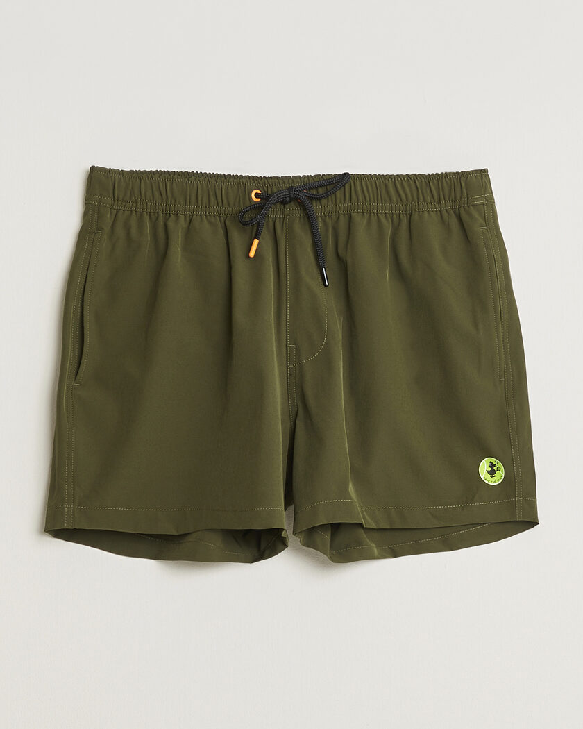 Save The Duck Plain Drawstring Swimshorts Snake Green – Verde