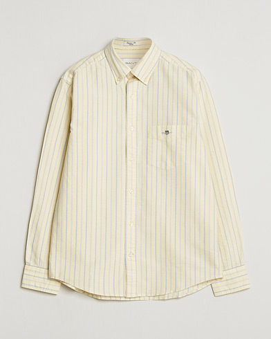 Gant Regluar Fit Classic Oxford Striped Shirt Light Mustard Yellow – Giallo