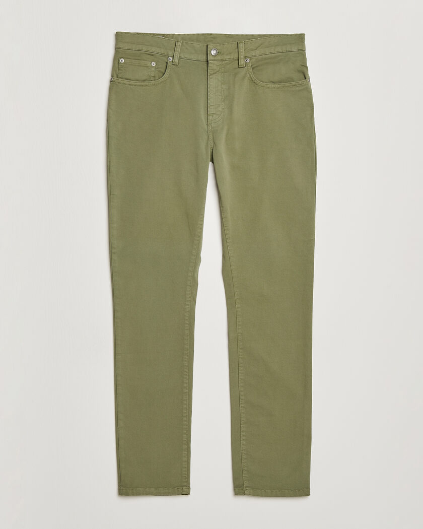 GANT Slim Fit Desert 5-Pocket Pants Dry Herb Green – Verde