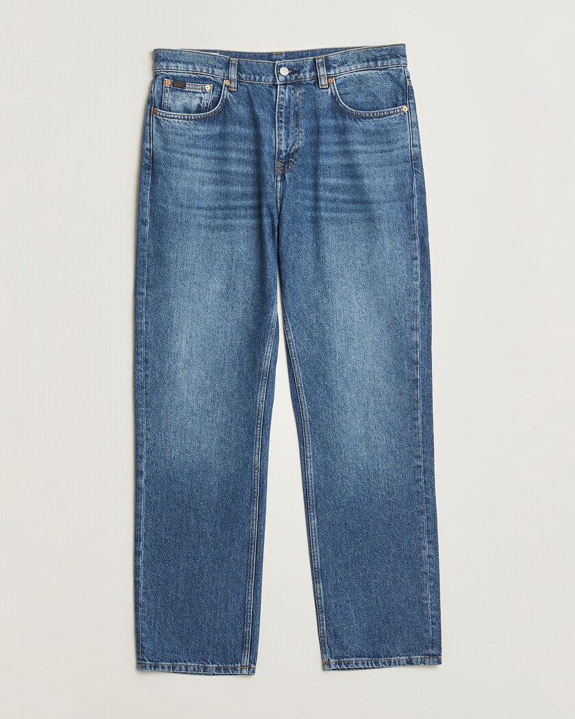 Gant Straight Fit Jeans Mid Blue Worn In – Blu
