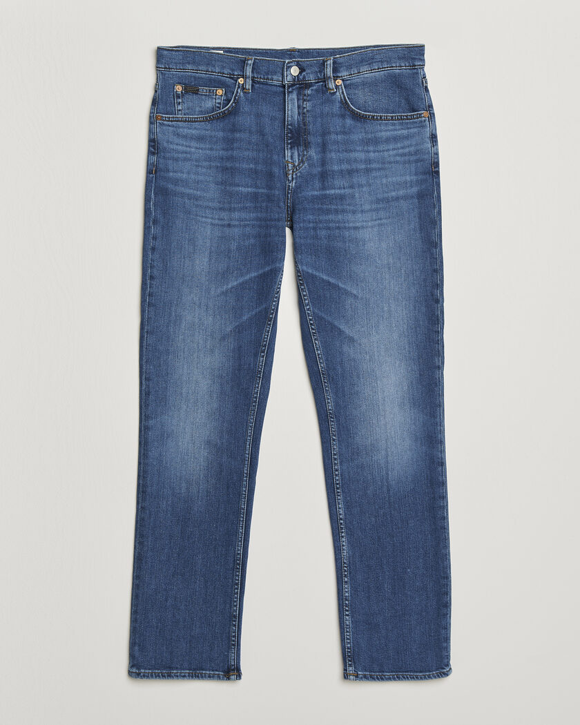 Gant Regular Fit Jeans Mid Blue Broken In – Blu