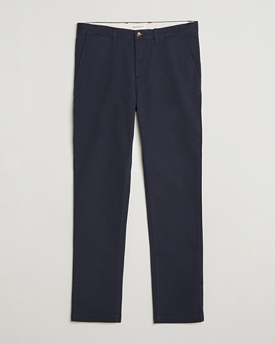 GANT Slim Fit Chinos Evening Blue – Blu