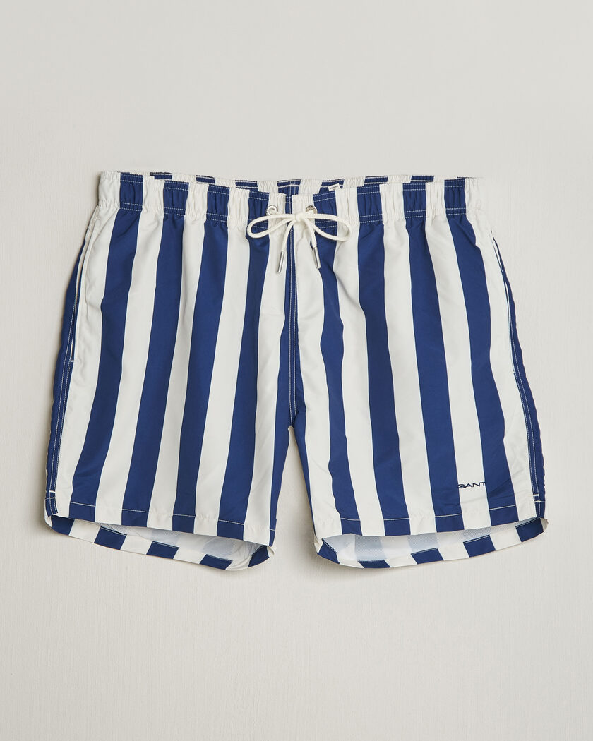 GANT Blockstriped Swimshorts Rich Navy – Blu