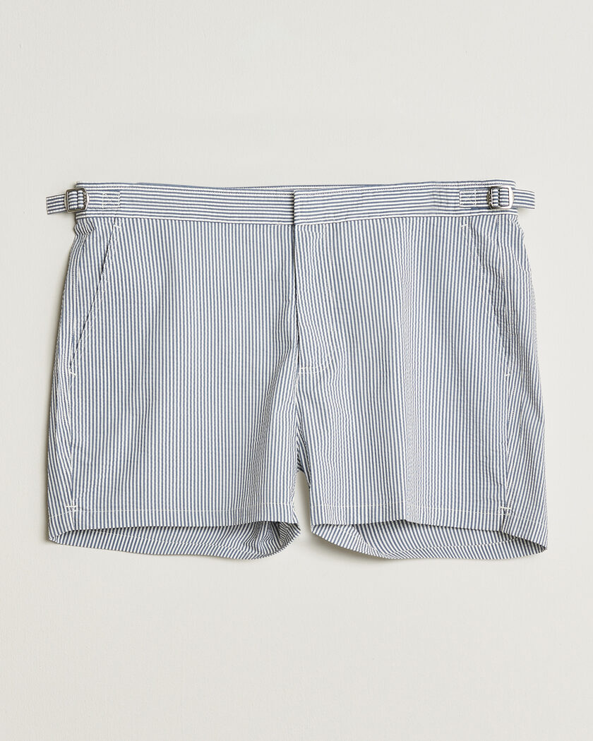 Gant Fitted Seersucker Swimshorts Vintage Blue – Blu