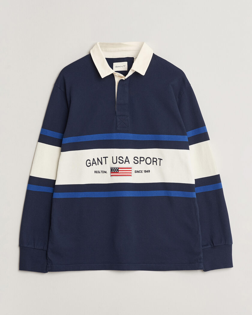 GANT Striped Rugger Evening Blue – Blu
