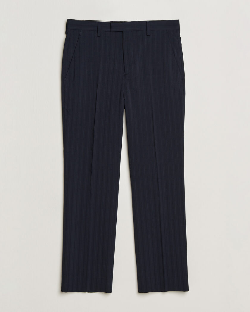 Gant Tonal Pinstriped Suit Pants Evening Blue – Blu