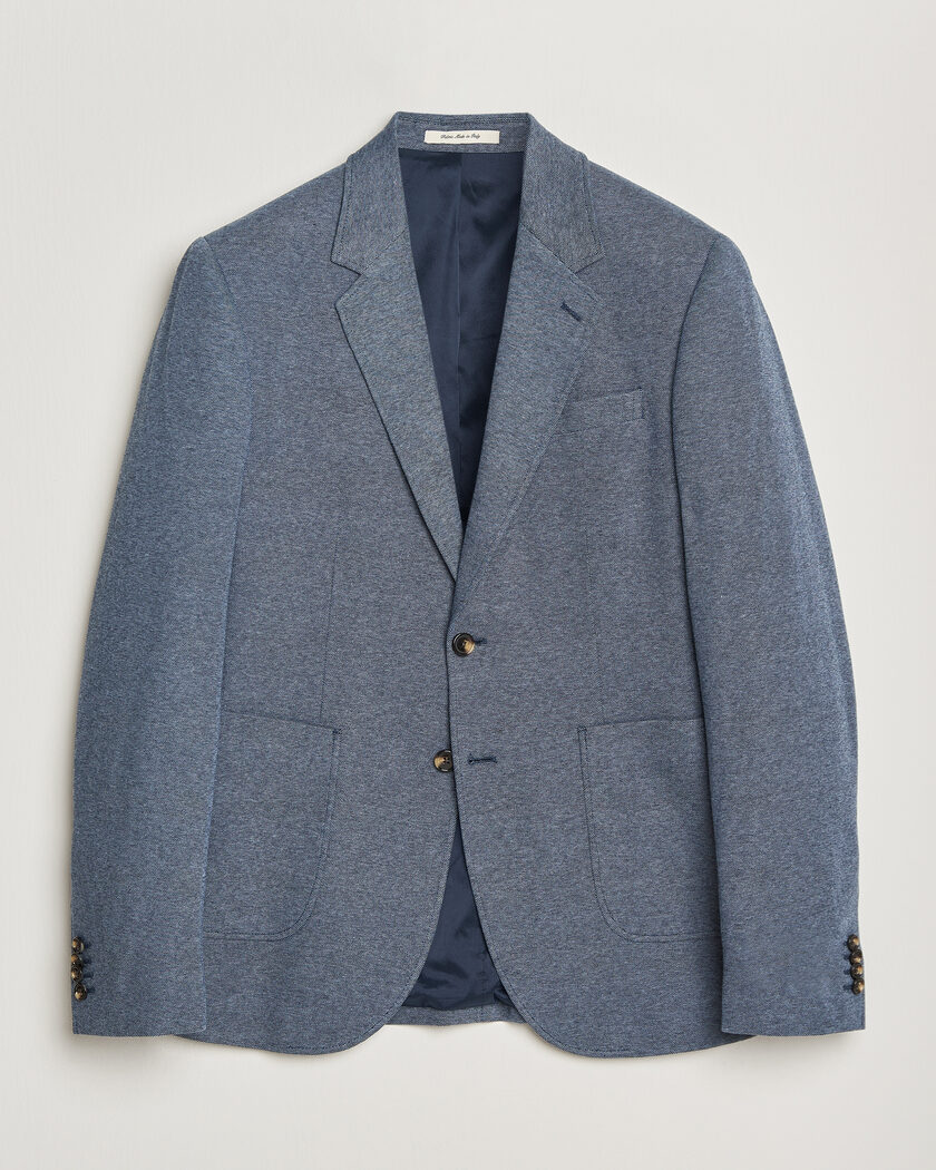 GANT Two Tone Jersey Pique Blazer Salty Sea – Blu