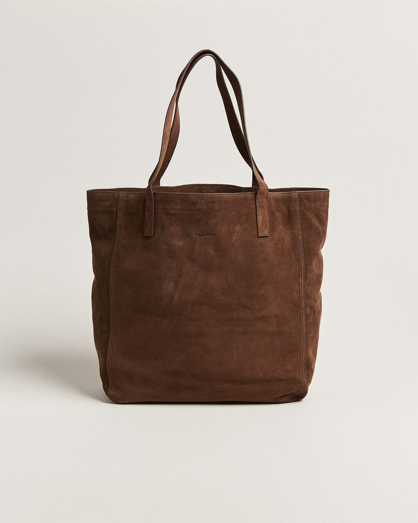GANT Suede Tote Bag Mahogany Brown – Marrone