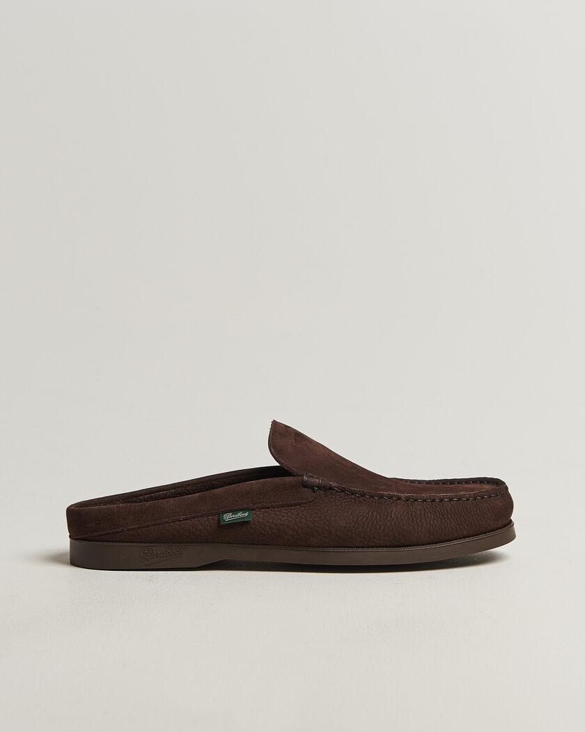 Paraboot Bahamas Slipper Chocolate Nubuck – Marrone