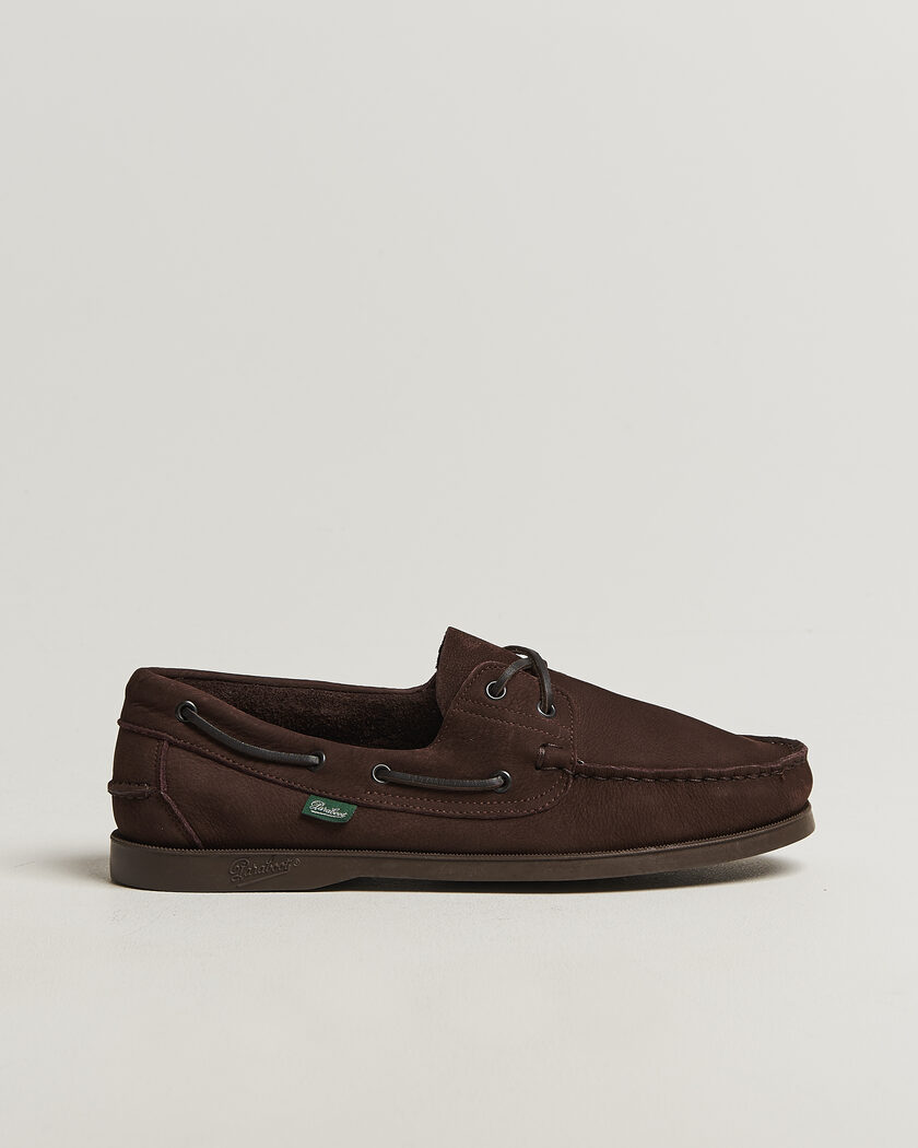 Paraboot Barth Boat Shoe Chocolate Nubuck – Marrone