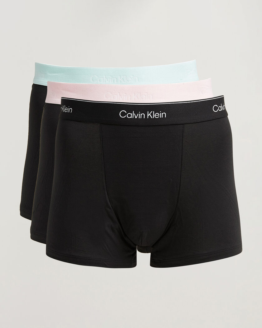 Calvin Klein 3-Pack Icon Cotton Stretch Relaxed Trunk Black – Nero