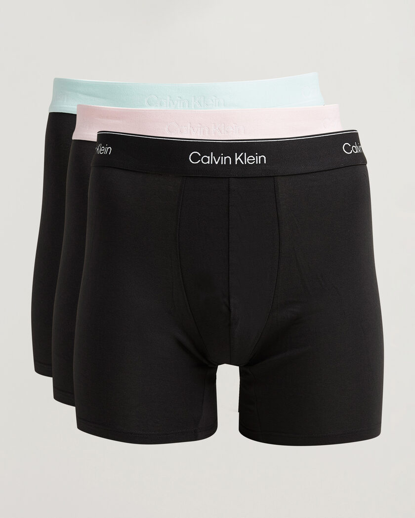 Calvin Klein 3-Pack Icon Cotton Stretch Boxer Brief Black – Nero