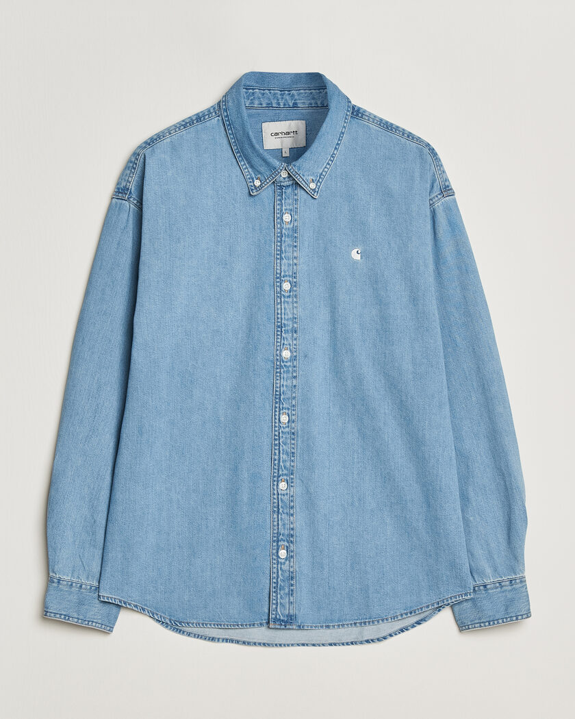 Carhartt WIP Lucas Denim Shirt Blue Bleached – Blu