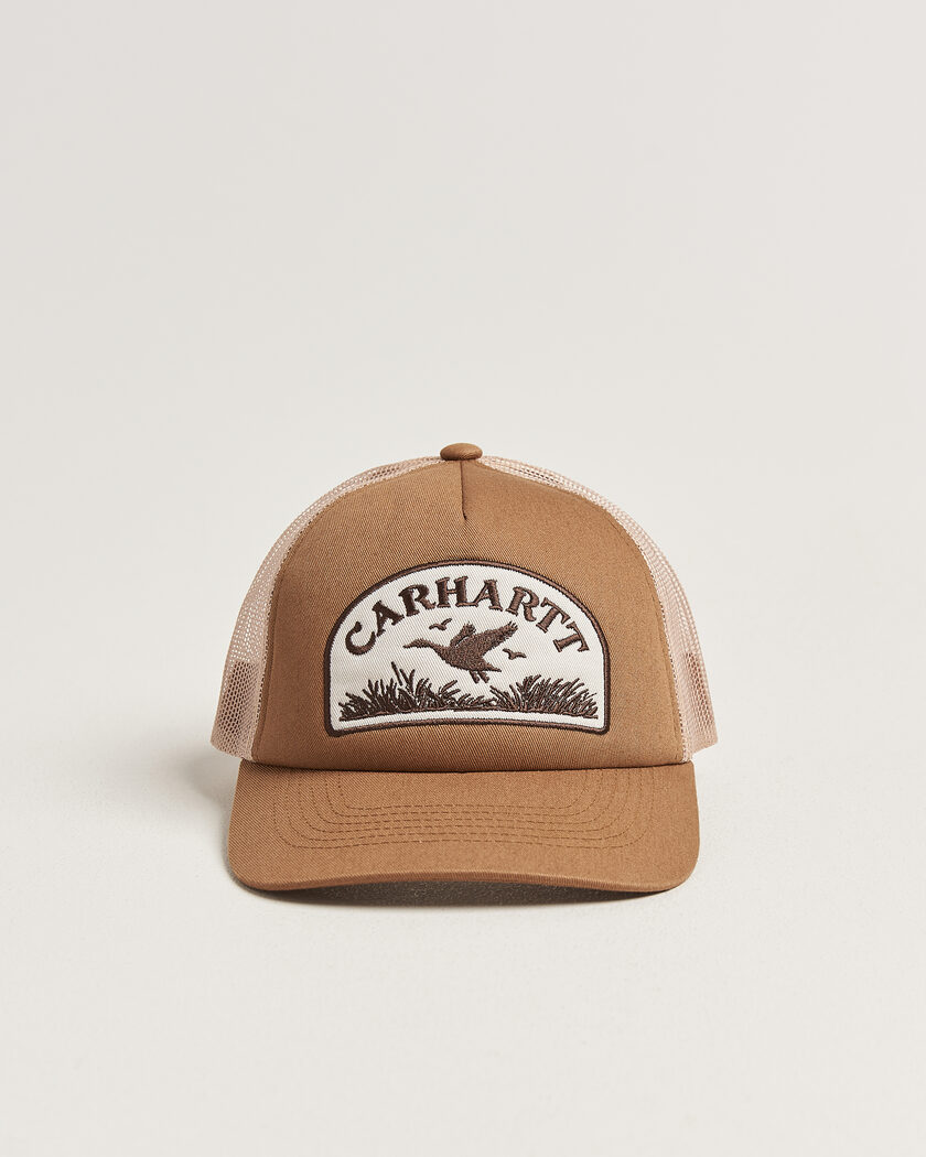 Carhartt WIP Take Off Trucker Cap Stone – Marrone