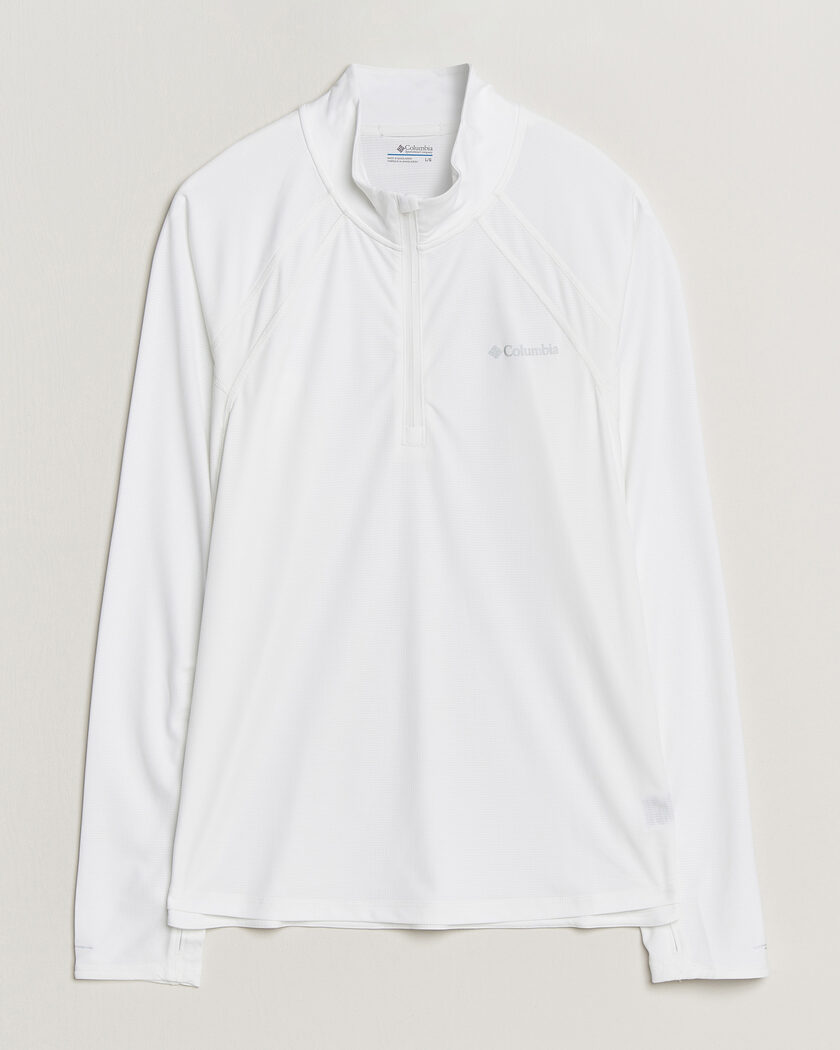 Columbia Stealth Spring Half-Zip T-Shirt White – Bianco