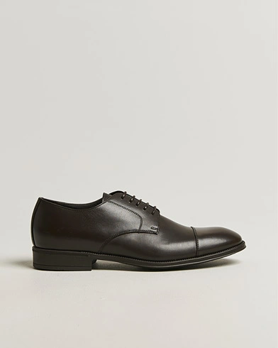 Canali Rubber Sole Derby Brown Calf – Marrone