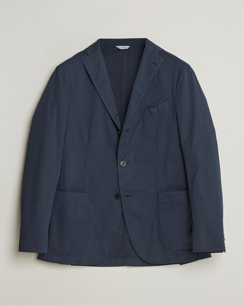 Boglioli K Jacket Supima Cotton Blazer Navy – Blu