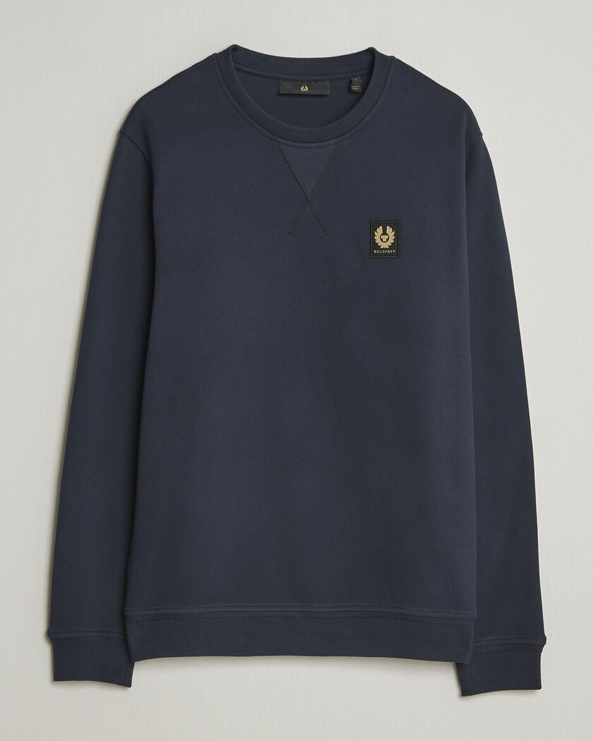 Belstaff Signature Crew Neck Sweatshirt Dark Ink – Blu