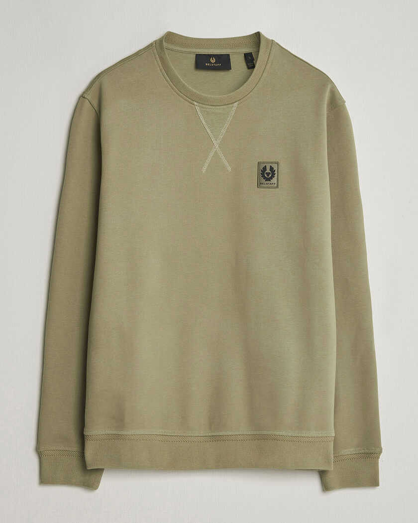 Belstaff Signature Crew Neck Sweatshirt Fatigue Green – Verde