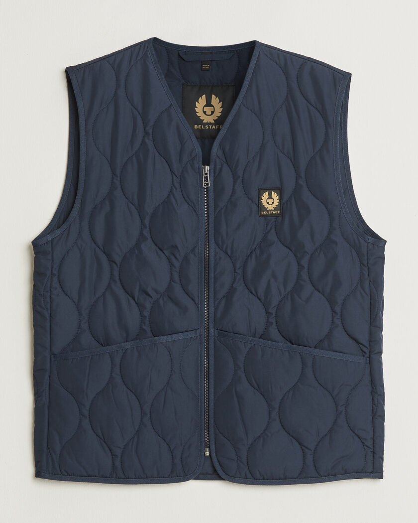 Belstaff Base Gilet Dark Ink – Blu