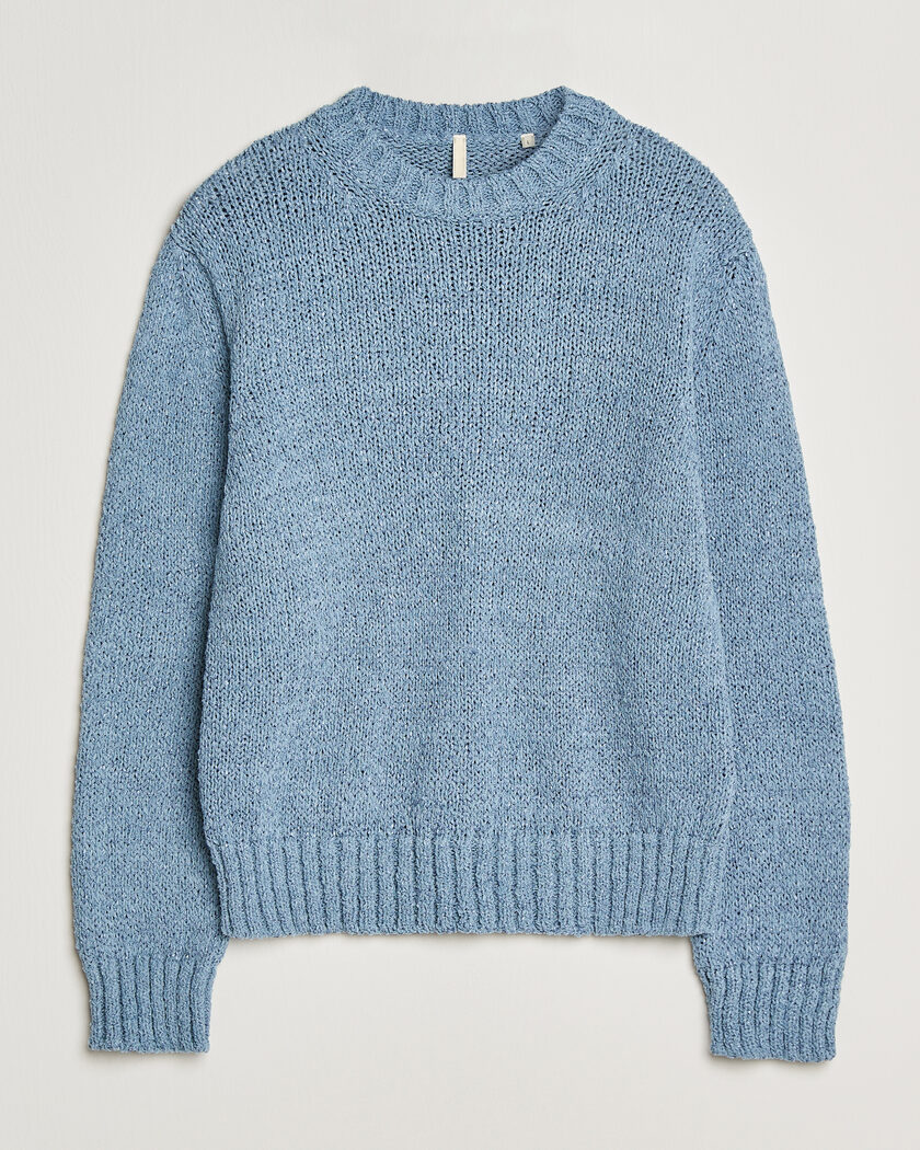 Sunflower Frederik Cotton Blend Sweater Light Blue – Blu