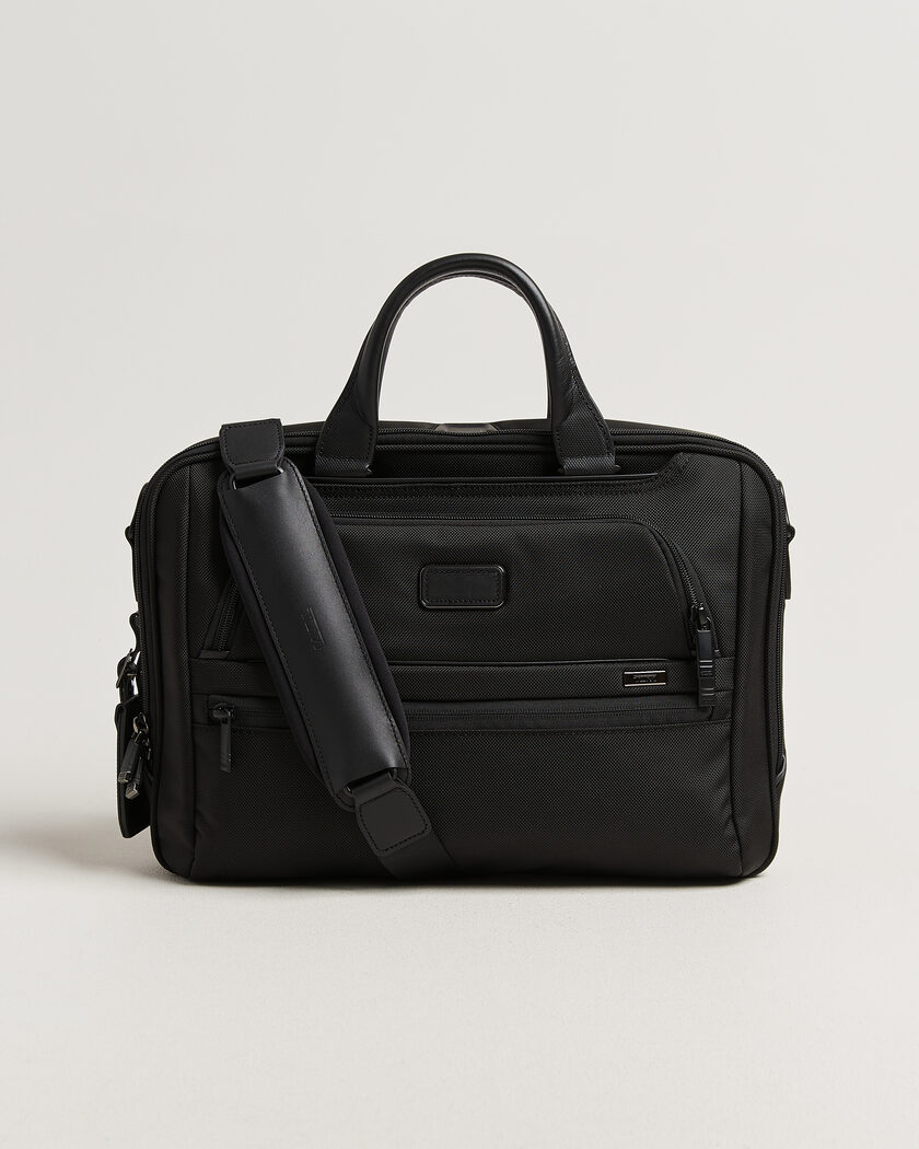 TUMI Alpha 4 Medium Briefcase Black – Nero