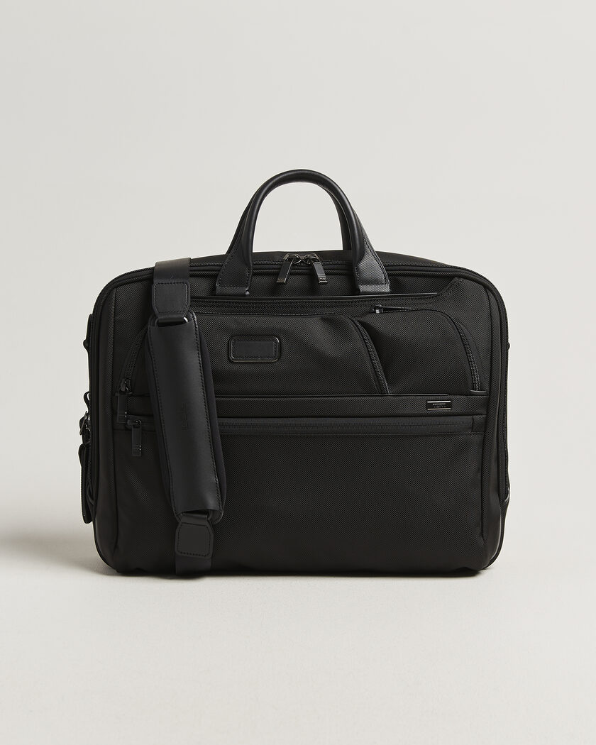 TUMI Alpha 4 Large Briefcase Black – Nero