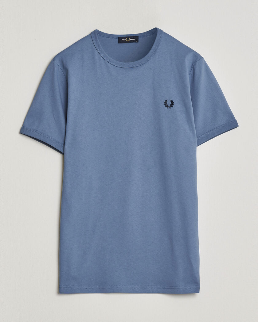 Fred Perry Ringer T-Shirt Ace Blue – Blu