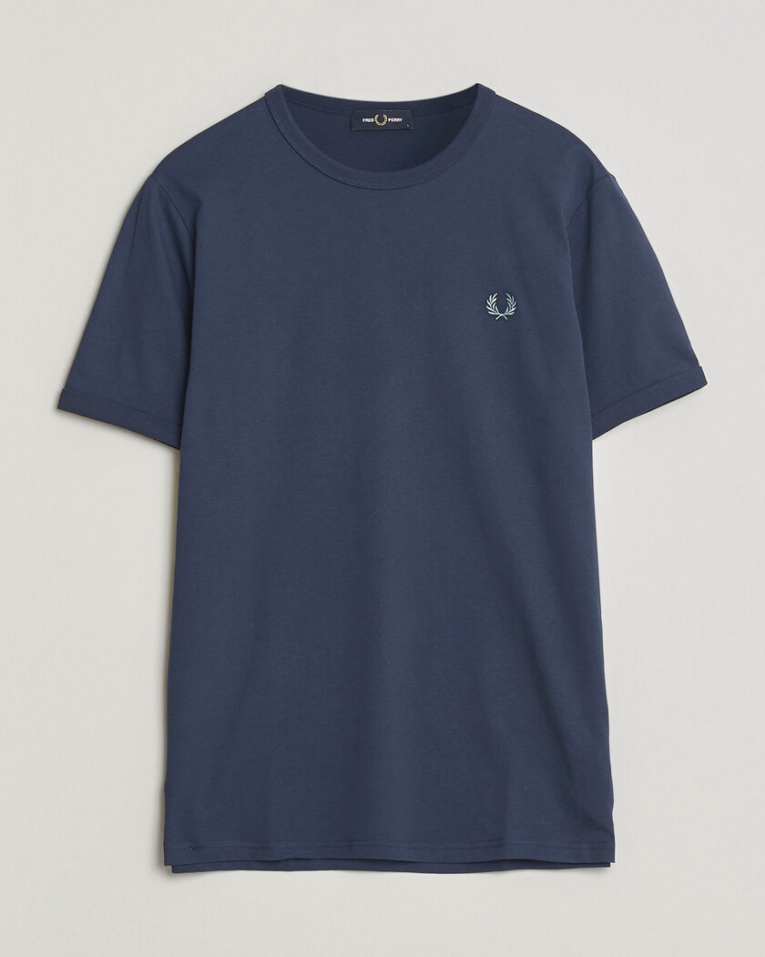 Fred Perry Ringer T-Shirt Tennis Blue – Blu