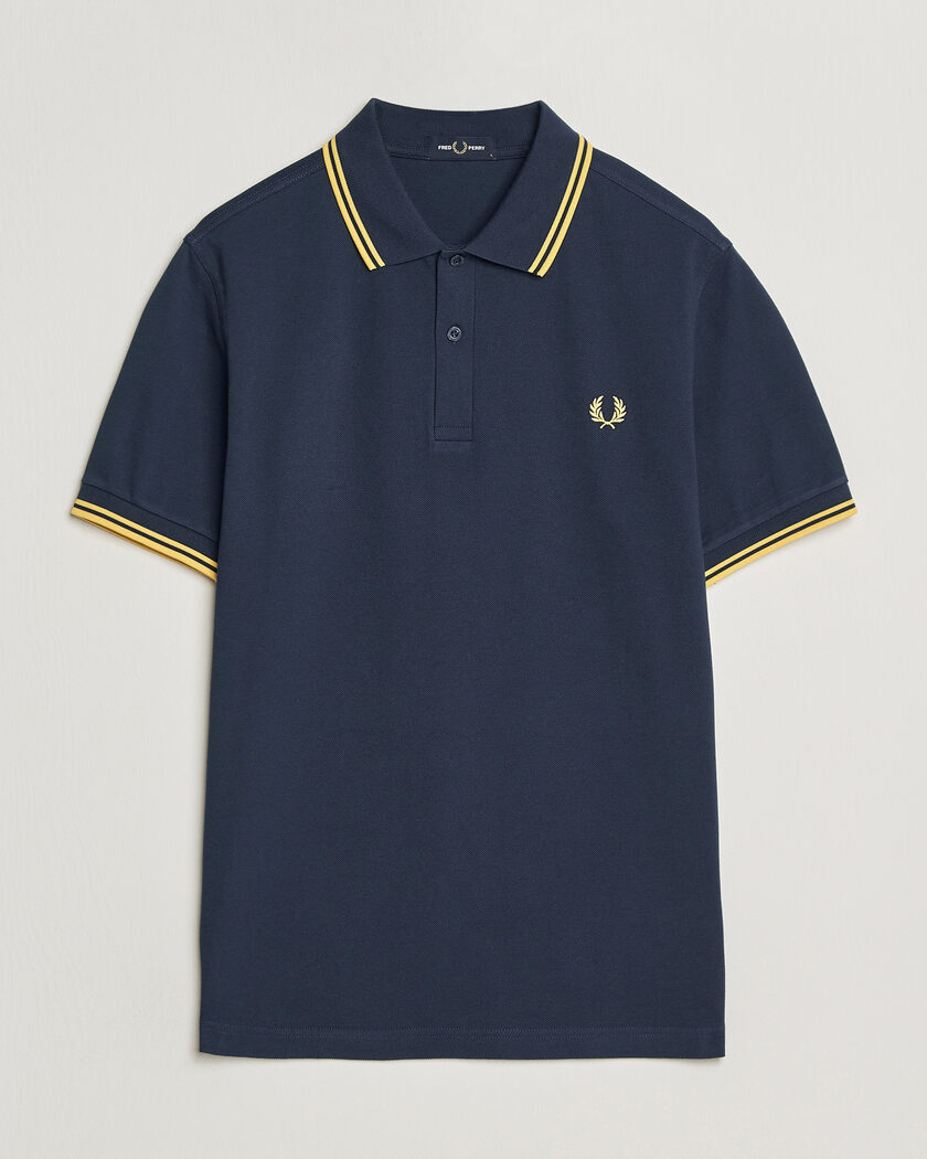 Fred Perry Twin Tipped Polo Shirt Tennis Blue – Blu