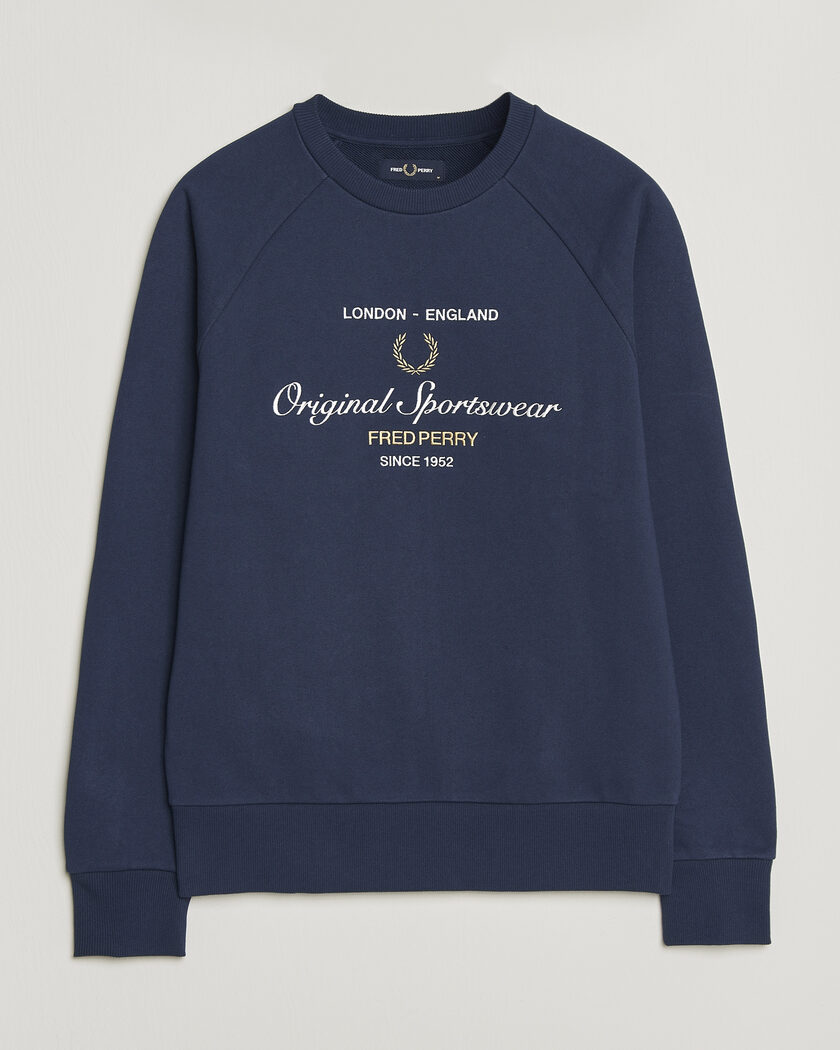 Fred Perry Original Sportswear Sweatshirt Tennis Blue – Blu