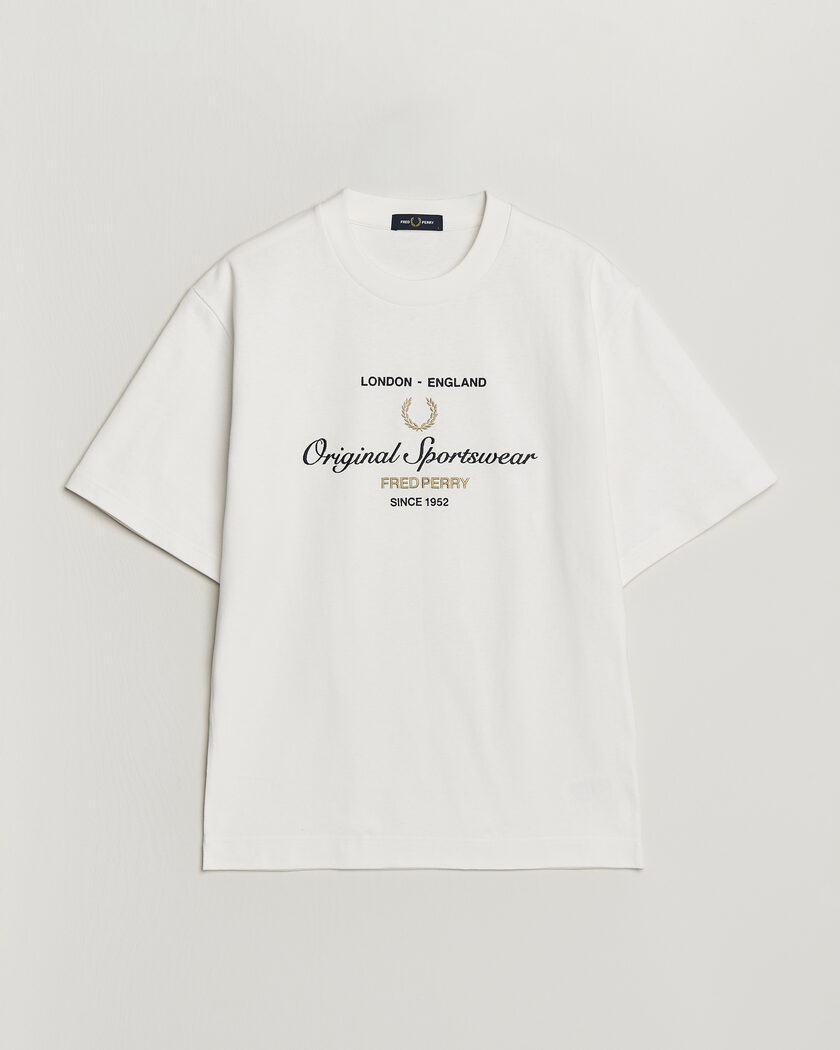 Fred Perry Original Sportswear T-Shirt Snow White – Bianco