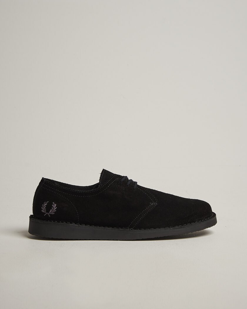 Fred Perry Linden Suede Derby Black – Nero