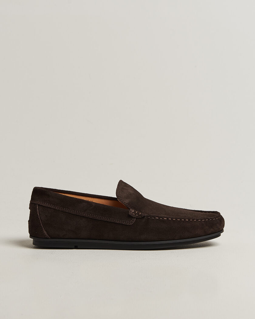 Gant Wilmon Suede Car Shoe Dark Brown – Marrone