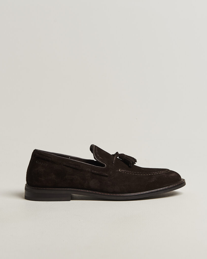 Gant Lozham Suede Tassle Loafer Dark Brown – Marrone