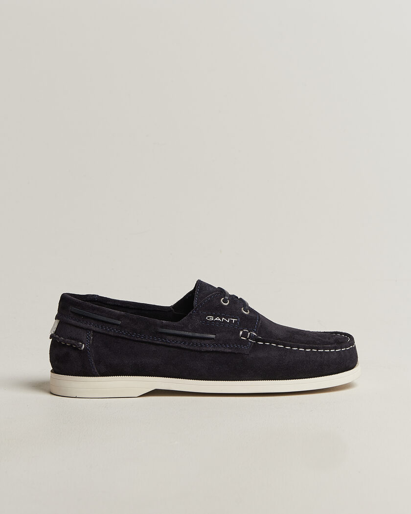 GANT Yardport Suede Boat Shoe Marine – Blu