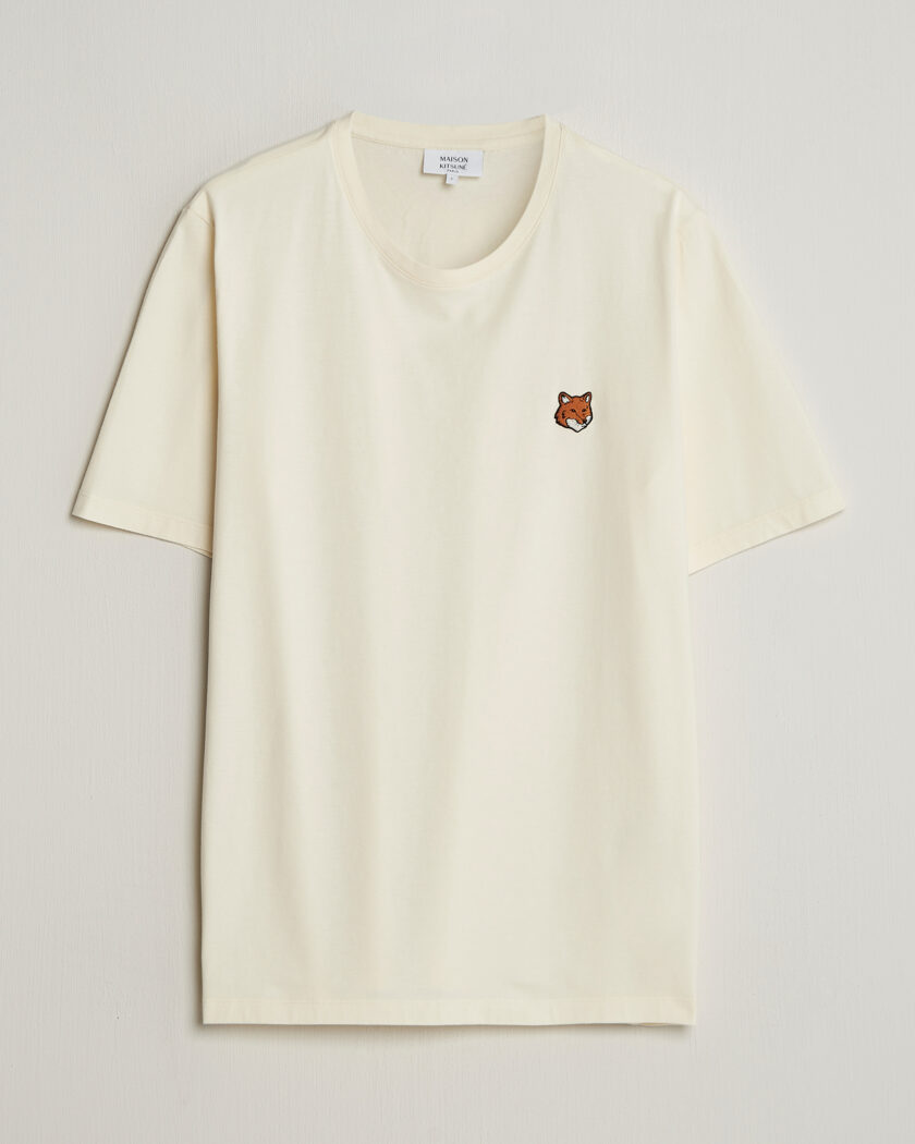 Maison Kitsuné Fox Head T-Shirt Noble Beige – Beige