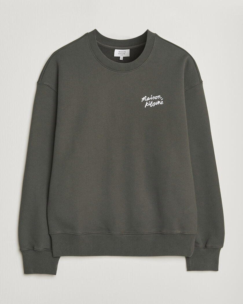 Maison Kitsuné Handwriting Sweatshirt Beluga – Marrone