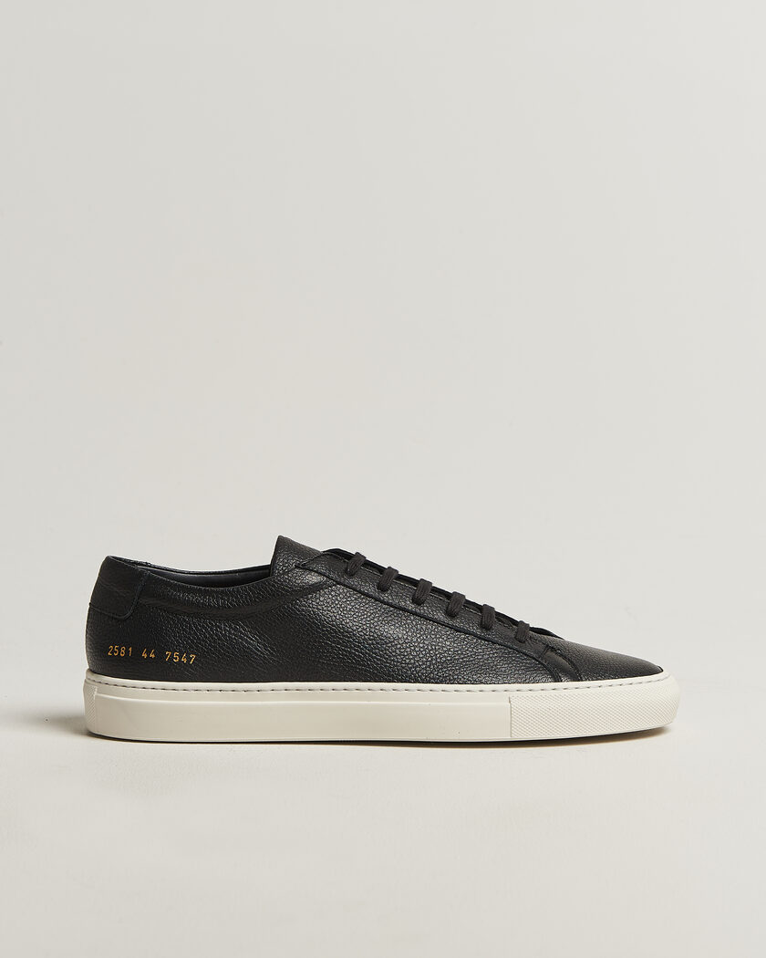 Common Projects Original Achilles Grained Leather Sneaker Black – Nero