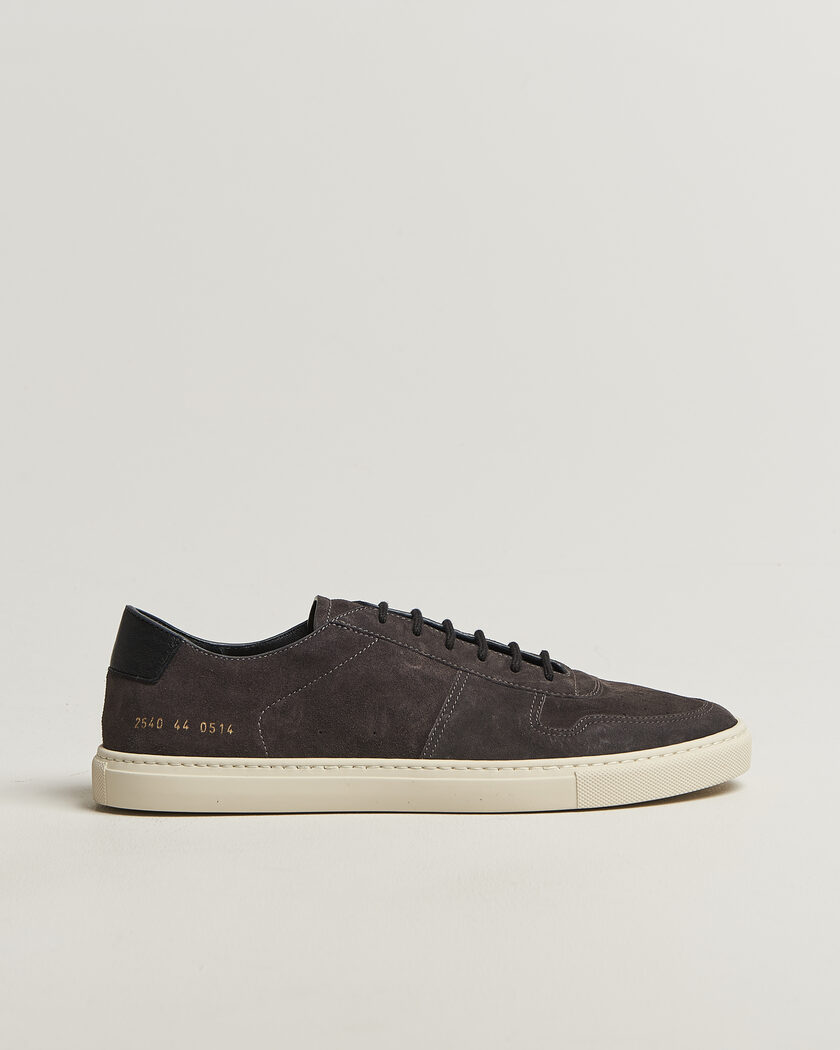 Common Projects BBall Slim Deconstructed Suede Sneaker Off Black – Nero