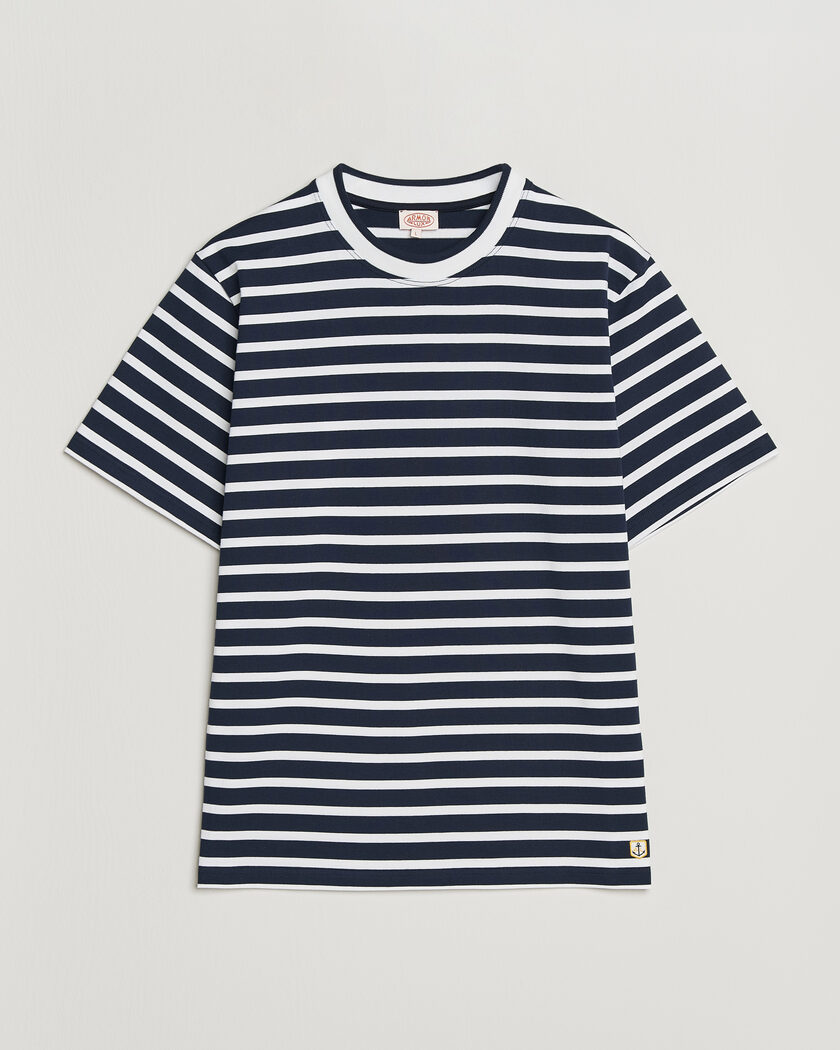 Armor-lux Heritage Callac Stripe T-Shirt Marine/Blanc – Blu