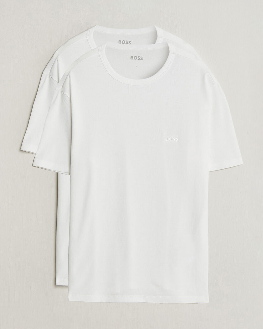 BOSS BLACK 2-Pack Ribbed T-Shirt White – Bianco