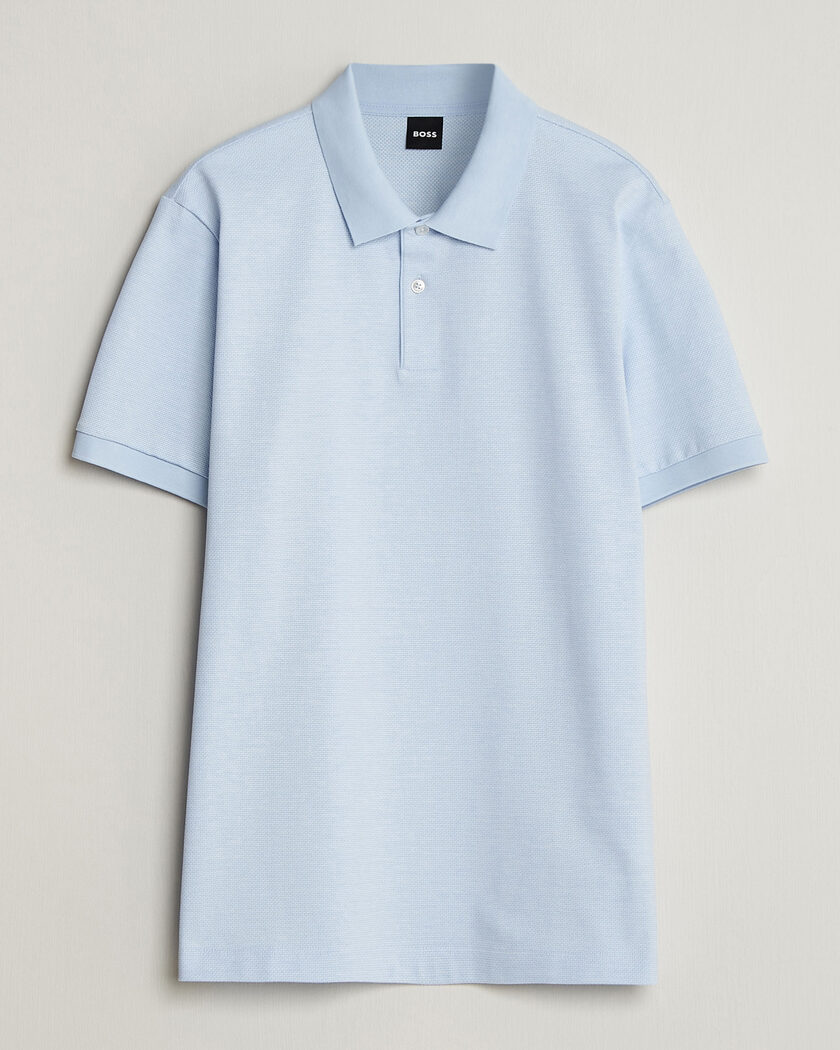 BOSS BLACK Parlay Jersey Polo Light Blue – Blu