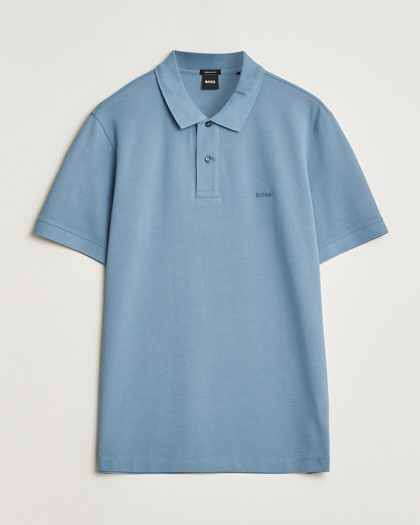 BOSS BLACK Pallas Polo Light Blue – Blu