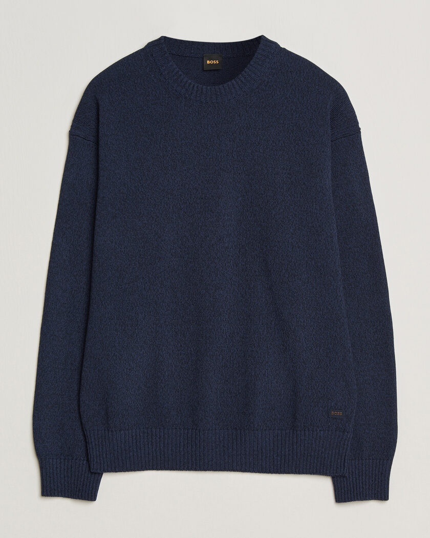 BOSS ORANGE Kerlino Knitted Sweater Dark Blue – Blu