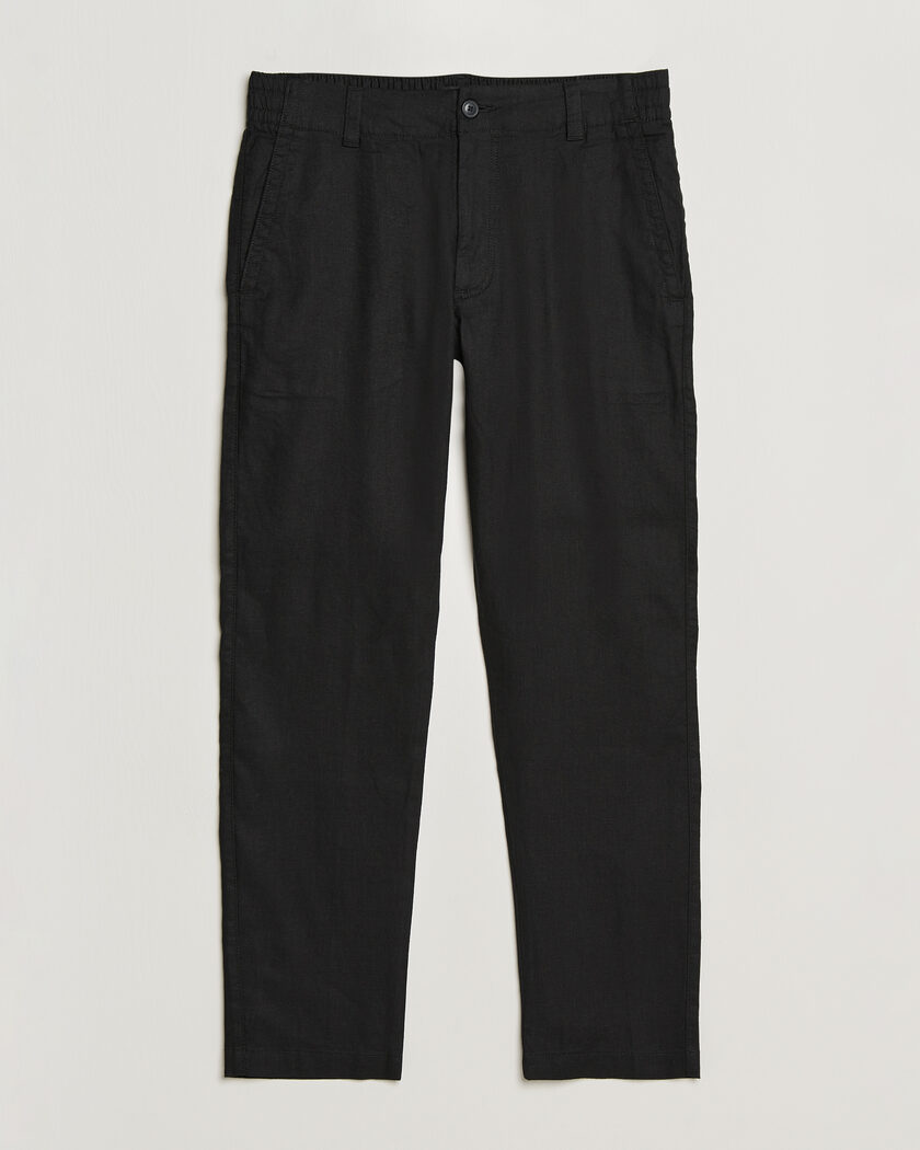BOSS ORANGE Sanderson Linen Pants Black – Nero