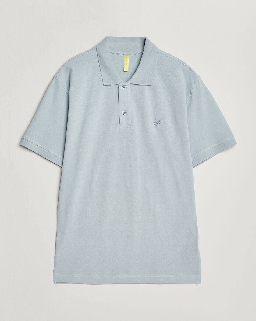 Sail Racing Tornado Cotton/Linen Pique Polo Ice Melt – Blu