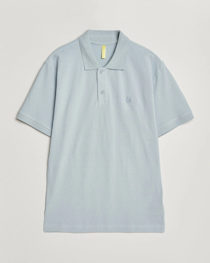 Sail Racing Tornado Cotton/Linen Pique Polo Ice Melt – Blu