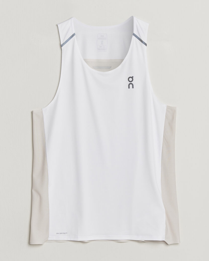On Performance Tank  White/Silver – Bianco