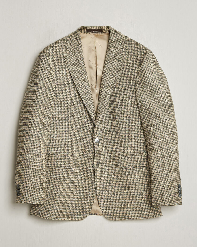 Oscar Jacobson Robert Wool/Silk/Cotton Blazer Green – Verde